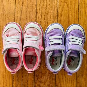 See Kai Run Girls’ Pink and Purple Kids Sneakers